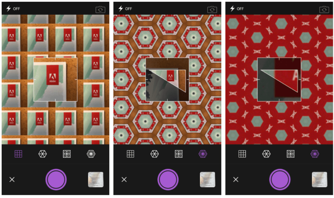 Adobe Capture tạo patterns thành họa tiết