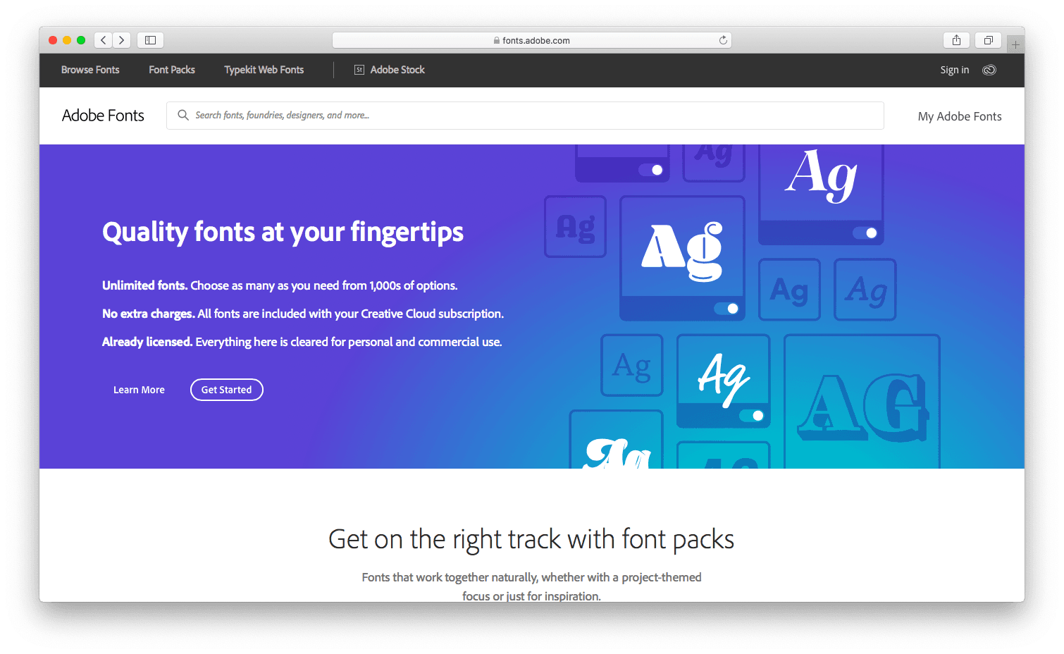 Adobe fonts